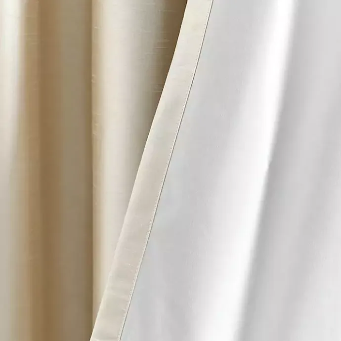 New Kirklands Home Silky Wheat Blackout Curtain Panel, 95 in. Gold