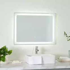 Discount Kirklands Home Silver Adjustable LED Wall Mirror
