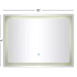 Discount Kirklands Home Silver Adjustable LED Wall Mirror