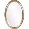 Clearance Kirklands Home Silver and Gold Carlton Oval Wall Mirror