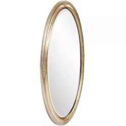 Clearance Kirklands Home Silver and Gold Carlton Oval Wall Mirror