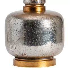 Outlet Kirklands Home Silver and Gold Mercury Glass Table Lamp White
