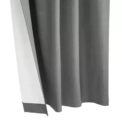Outlet Kirklands Home Silver Baxter Blackout Curtain Panel, 84 in. Gray