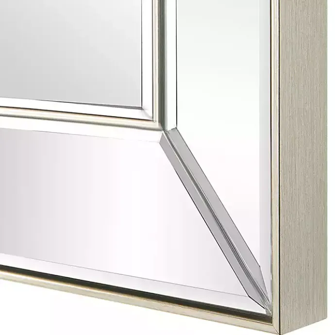Kirklands Home Bevel Rectangle Wall Mirror Silver