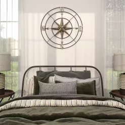 Outlet Kirklands Home Compass Rose Outdoor Plaque Silver