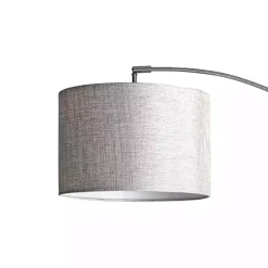 Clearance Kirklands Home Curved Floor Lamp with Marble Base Silver