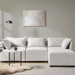 Hot Kirklands Home Silver Modular Armless Accent Chair Gray