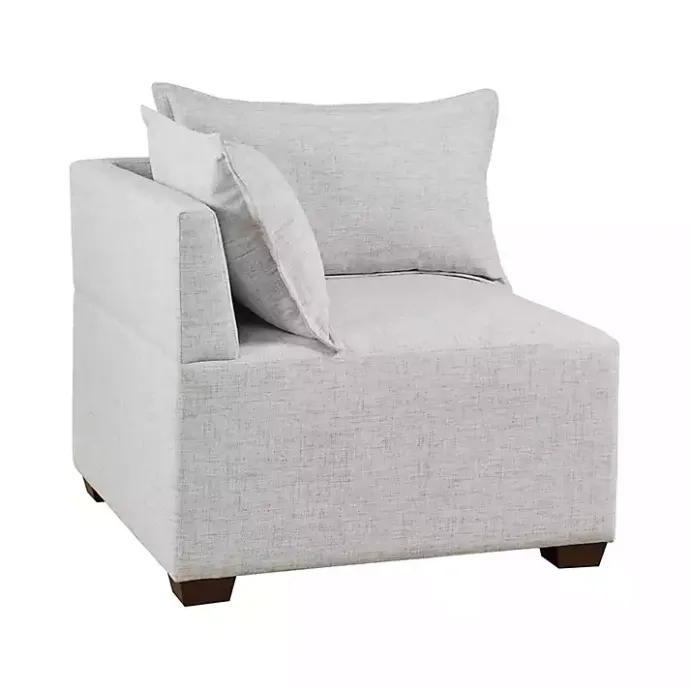 Outlet Kirklands Home Silver Modular Corner Accent Chair Gray