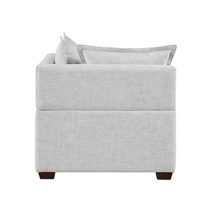 Outlet Kirklands Home Silver Modular Corner Accent Chair Gray