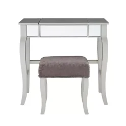 Kirklands Home Silver Harper Flip-Top 2-pc. Vanity Set Gray