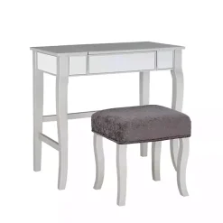 Kirklands Home Silver Harper Flip-Top 2-pc. Vanity Set Gray