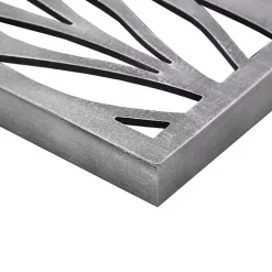 Outlet Kirklands Home Silver Madison Park Florian Wall Plaques, Set of 2 Gray
