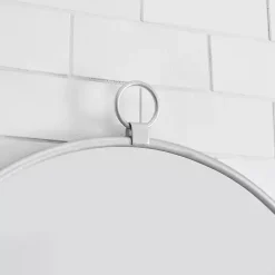 Online Kirklands Home Metal Frame Round Wall Mirror Silver