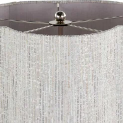 New Kirklands Home Silver Metal Lila Table Lamp