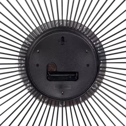 Hot Kirklands Home Silver Metal Sunburst Droplet Frame Clock