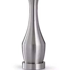 Sale Kirklands Home Silver Metal Taper Table Lamp White