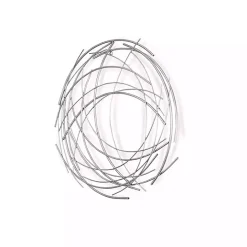 Hot Kirklands Home Metal Wire Abstract Wall Plaque Silver