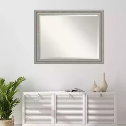 Online Kirklands Home Silver Patina Scallop Framed Mirror, 35x45 in.