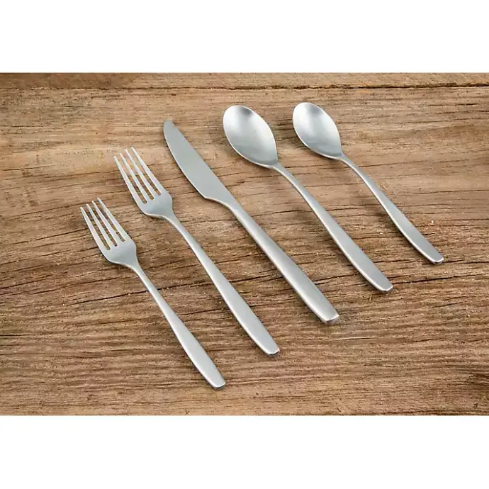 Online Kirklands Home Satin Metal Classic 20-pc. Flatware Set Silver