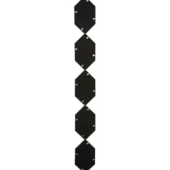 Online Kirklands Home Slim Stacked Hexagons Wall Mirror Silver