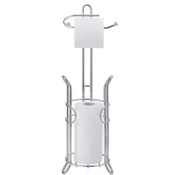 Discount Kirklands Home Toilet Paper Storage Stand Silver
