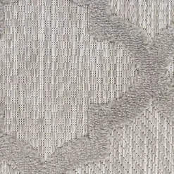 Clearance Kirklands Home Silver Trellis Indoor/Outdoor Area Rug, 5x7 Gray