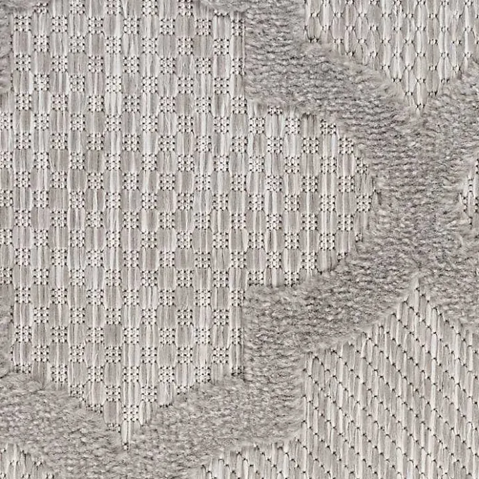 Clearance Kirklands Home Silver Trellis Indoor/Outdoor Area Rug, 5x7 Gray