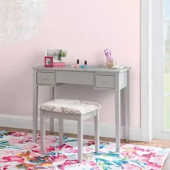 Outlet Kirklands Home Silver Virginia Butterfly 2-pc. Vanity Set Gray