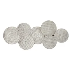Online Kirklands Home Silvery Rivers Layered Disks Wall Plaque