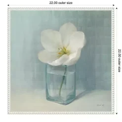 Discount Kirklands Home Single White Tulip Framed Canvas Art Print