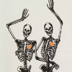 Kirklands Home Skeletons Printed Assorted Dishtowels, Set of 3