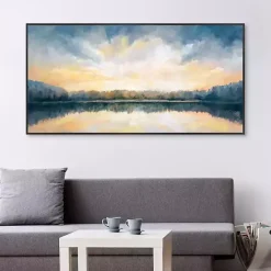 Kirklands Home Skylights Framed Canvas Art Print Blue
