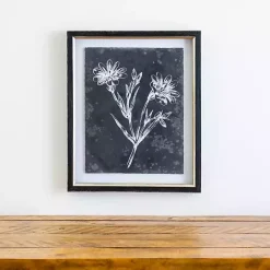 Outlet Kirklands Home Slate Floral IV Framed Art Print Blue