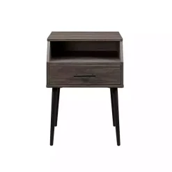Discount Kirklands Home Slate Open Storage Accent Table Gray