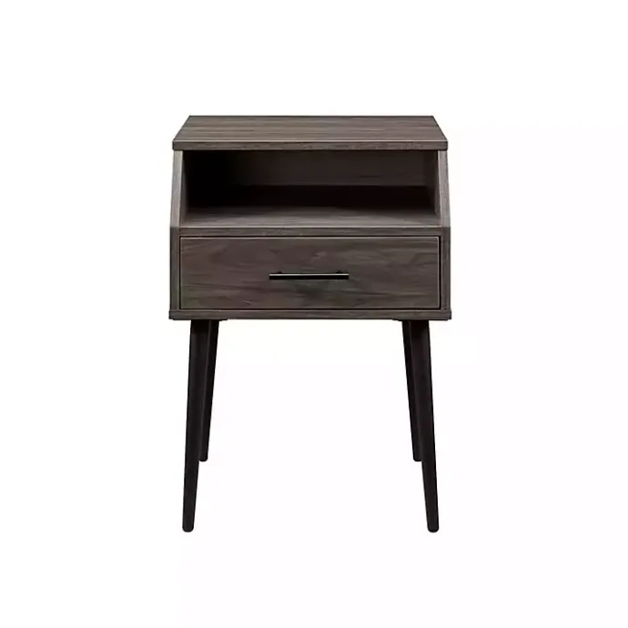 Discount Kirklands Home Slate Open Storage Accent Table Gray