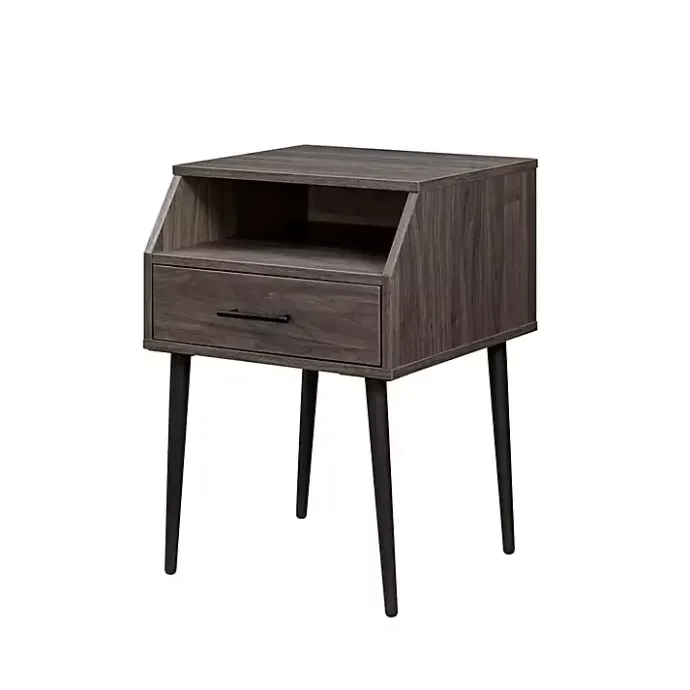 Discount Kirklands Home Slate Open Storage Accent Table Gray