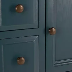 Sale Kirklands Home Slate Teal 4-Drawer Charlotte Sideboard Blue