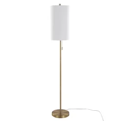Best Kirklands Home Slim Gold Modern Floor Lamp White