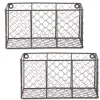 Kirklands Home Small Wall Hanging Chicken Wire Baskets, Set of 2