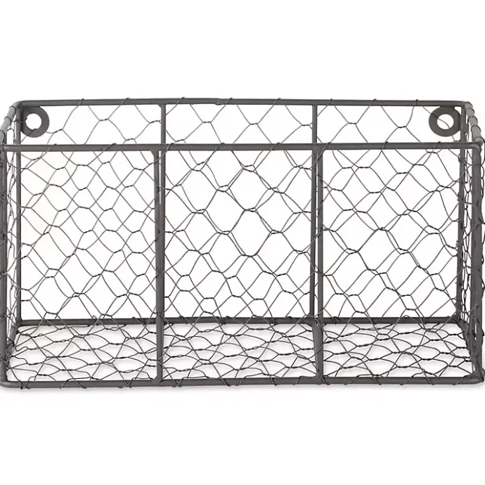 Kirklands Home Small Wall Hanging Chicken Wire Baskets, Set of 2