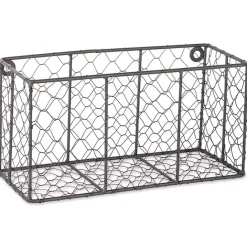 Kirklands Home Small Wall Hanging Chicken Wire Baskets, Set of 2