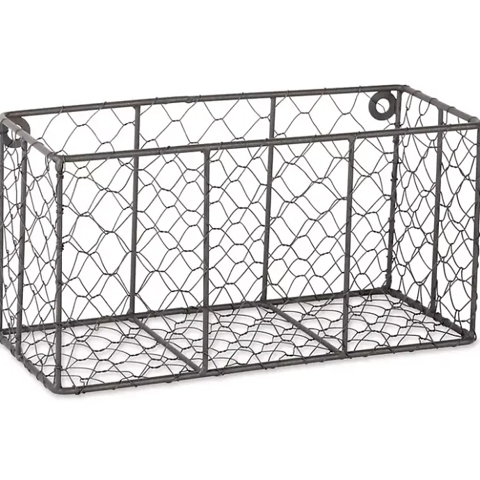 Kirklands Home Small Wall Hanging Chicken Wire Baskets, Set of 2