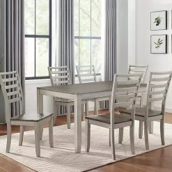 Online Kirklands Home Smoked Alabaster and Honey Wood 7-pc. Dining Set