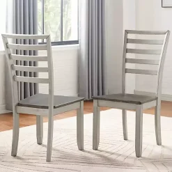 Online Kirklands Home Smoked Honey and Alabaster Dining Chairs, Set of 2