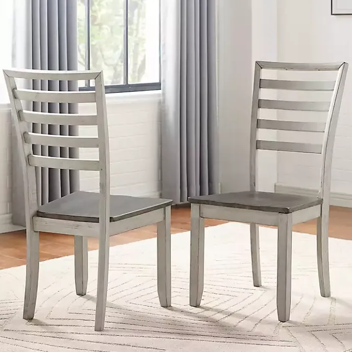 Online Kirklands Home Smoked Honey and Alabaster Dining Chairs, Set of 2