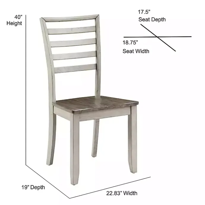 Online Kirklands Home Smoked Honey and Alabaster Dining Chairs, Set of 2
