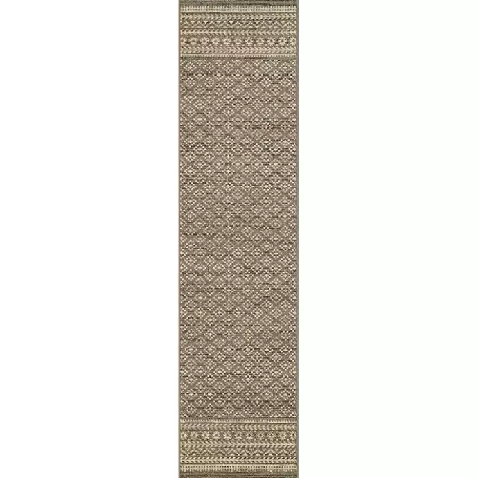 Kirklands Home Smoky Ornamental Patterned Floor Runner, 2x8