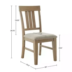 Hot Kirklands Home Sofia High Back Dining Chairs, Set of 2 Gray