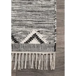 New Kirklands Home Sofia Moroccan Fringe Area Rug, 5x8 Gray