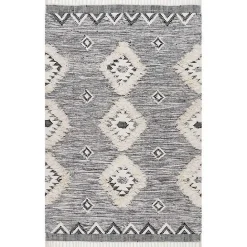 Outlet Kirklands Home Sofia Moroccan Fringe Area Rug, 8x10 Gray